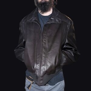 Vintage Leather Bomber